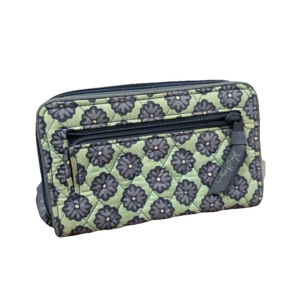 VERA‎ BRADLEY  Turnlock Wallet Clutch NOMADIC BLOSSOMS #14442-586 Turn Lock - Picture 3 of 11